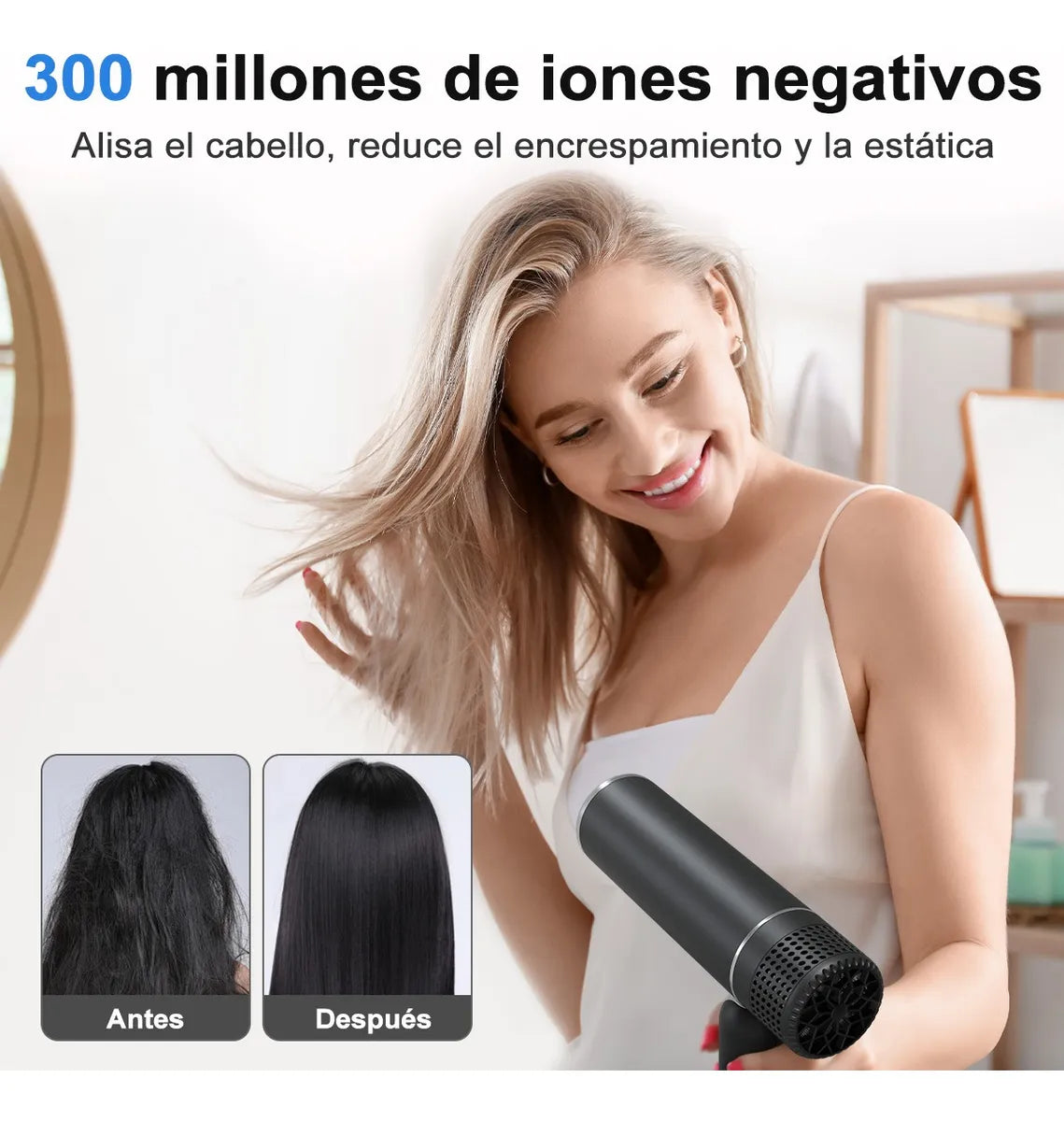 Secadora De Cabello Plegable Pistola Secadora Para Cabello