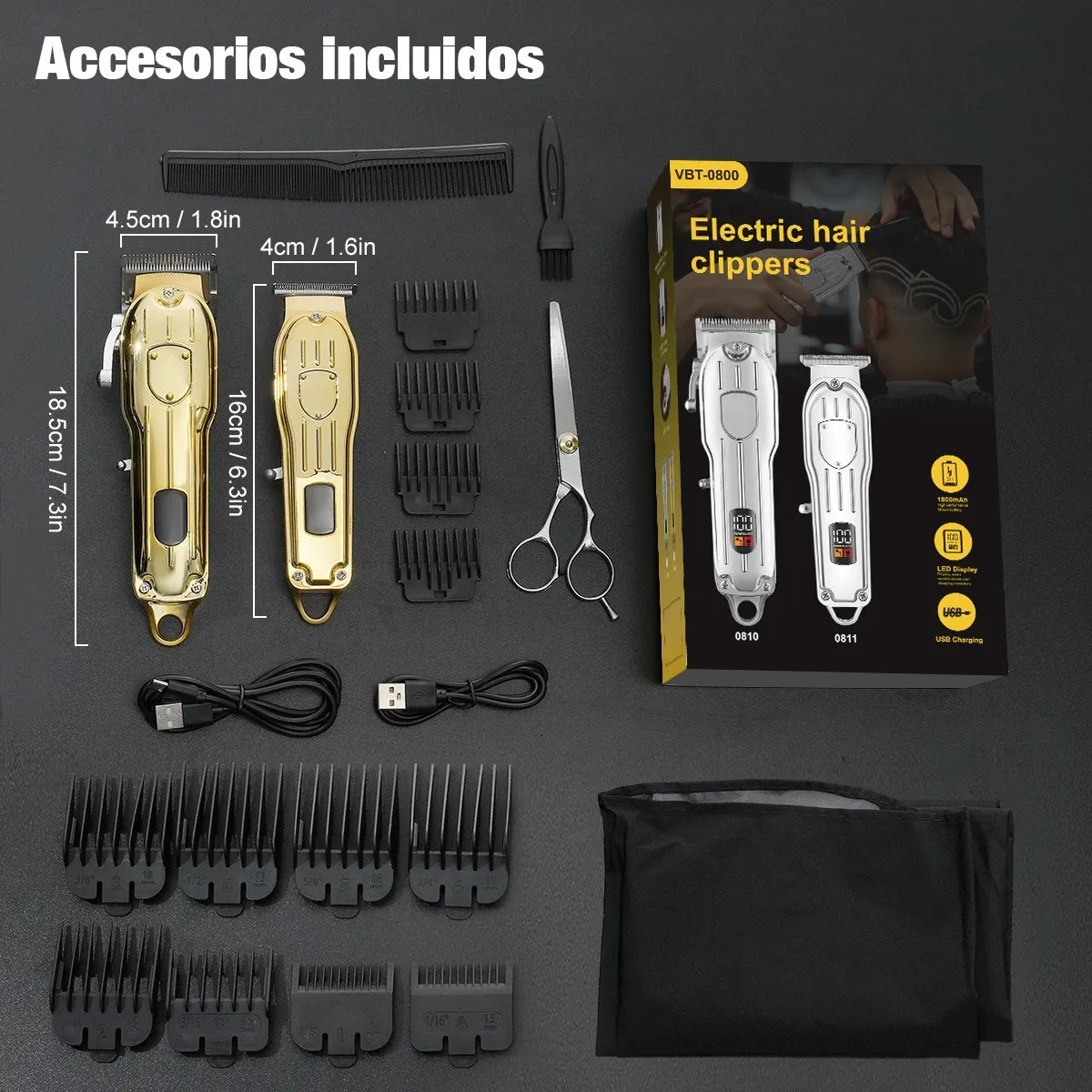 Eumaty Maquina Para Cortar Cabello Maquina Trimmer Hombres