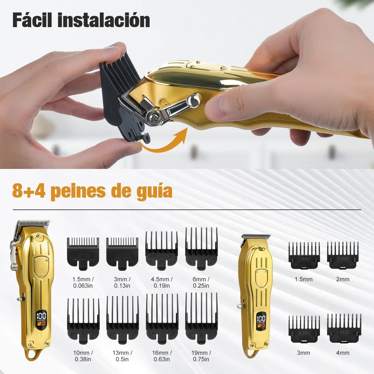 Eumaty Maquina Para Cortar Cabello Maquina Trimmer Hombres